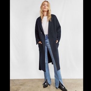 Anine bing navy cashmere Dylan coat